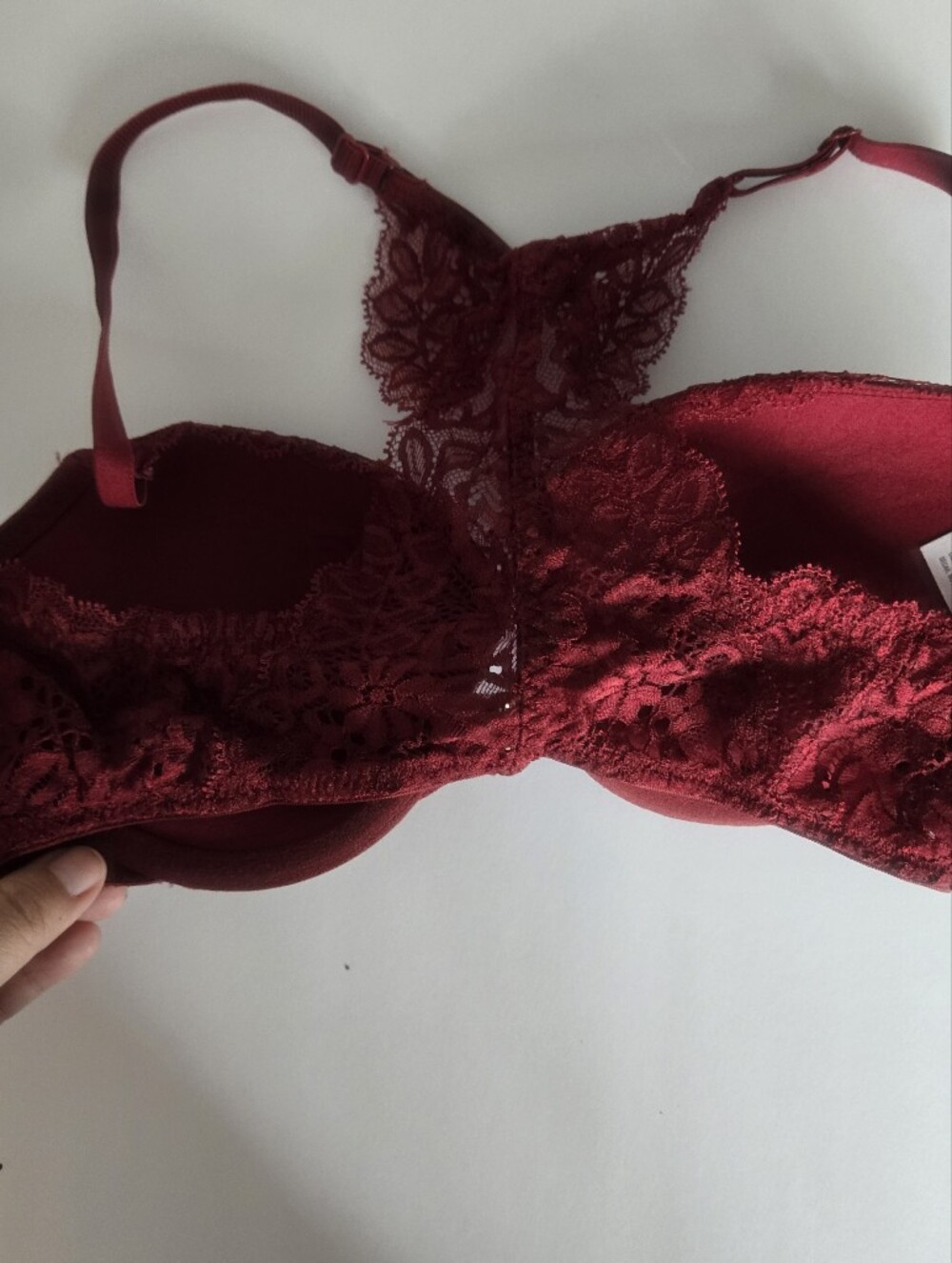 Auden Burgundy Lace Push-Up Bra - Picture 3 of 4